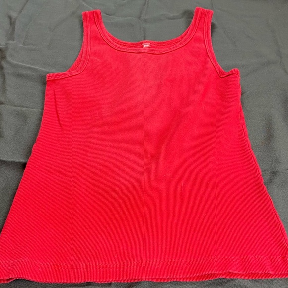 Vintage Basic Red Tank Top S - Picture 1 of 4